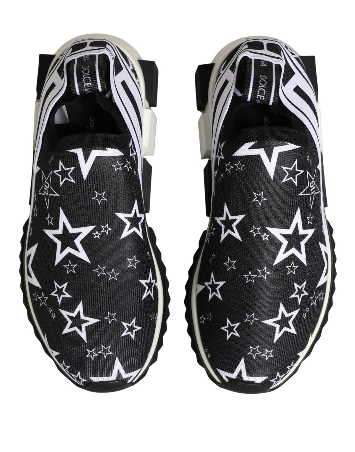 Dolce & Gabbana Black Stars Logo SORRENTO Sneakers