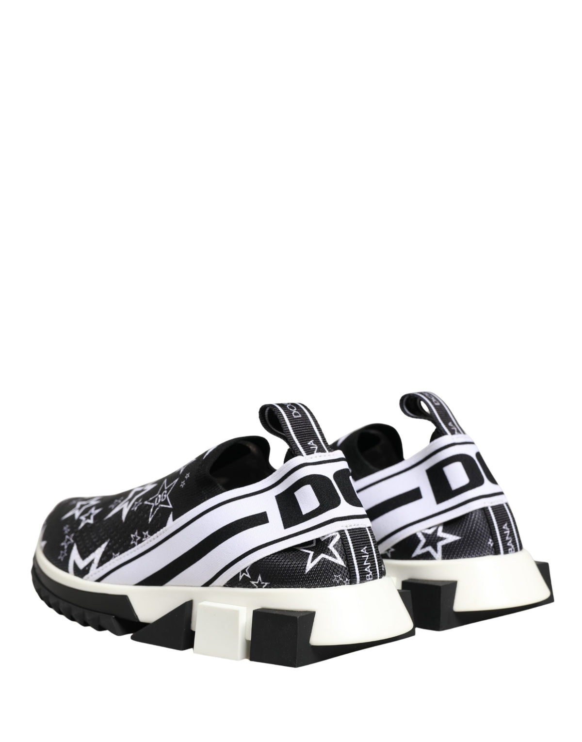 Dolce & Gabbana Black Stars Logo SORRENTO Sneakers