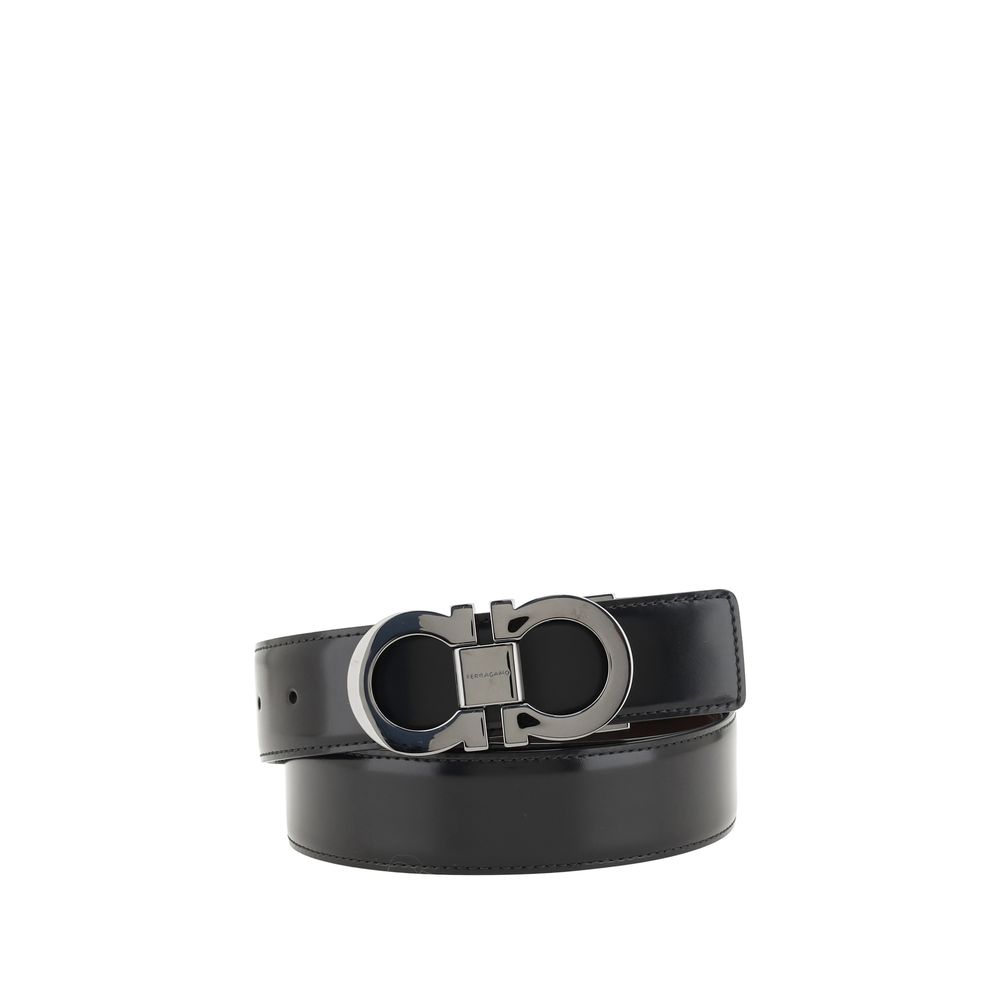 Ferragamo Gürtel aus schwarzem Kalbsleder