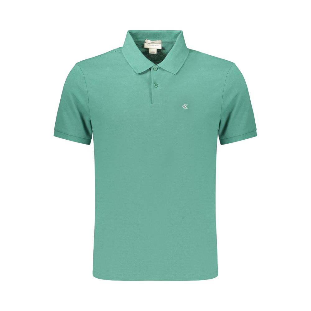 Calvin Klein Green Cotton Polo Shirt