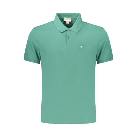 Calvin Klein Green Cotton Polo Shirt