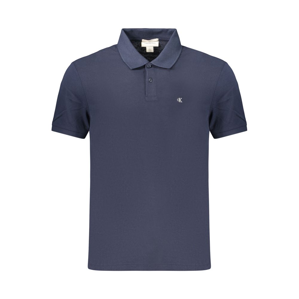Calvin Klein Blue Cotton Polo Shirt