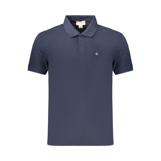 Calvin Klein Blue Cotton Polo Shirt