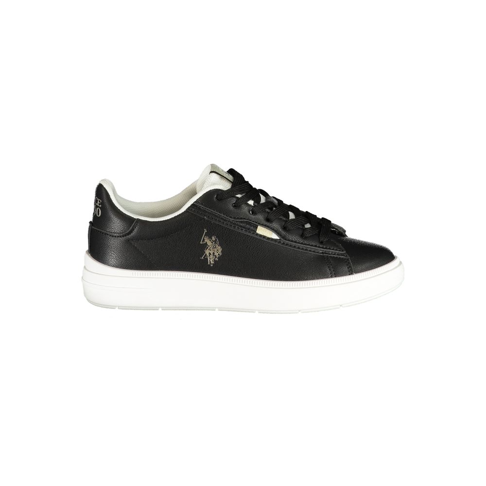 U.S. POLO ASSN. Schwarze Polyester-Damen-Sneaker