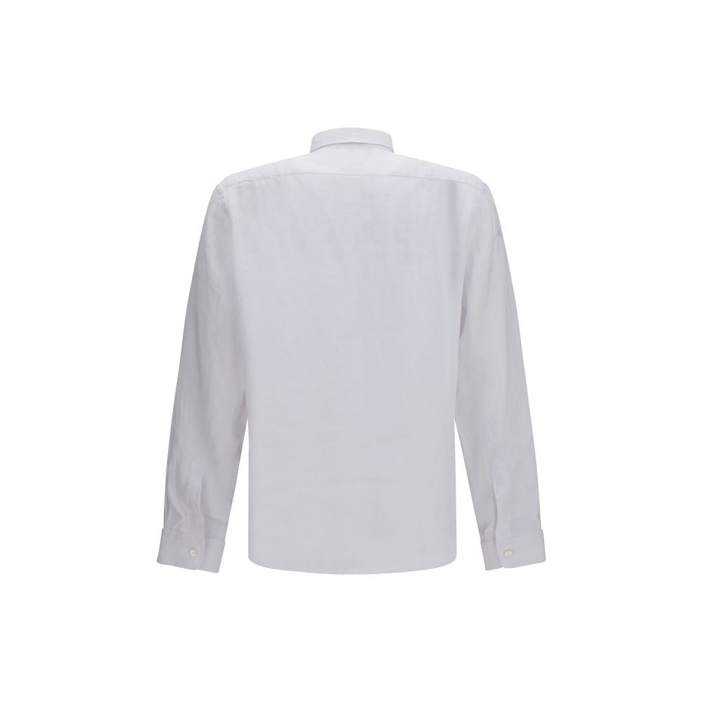 Hugo Boss Black White Linen Shirt