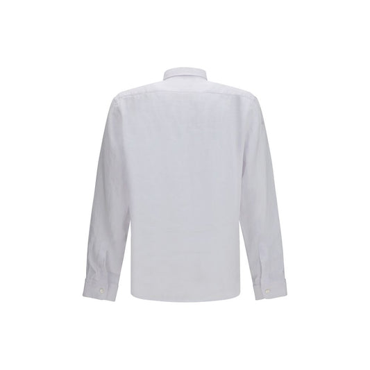 Hugo Boss Black White Linen Shirt