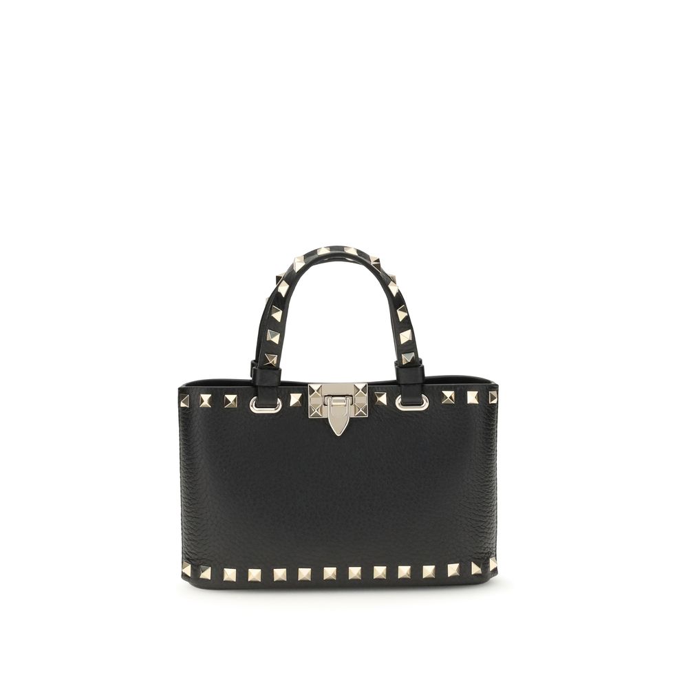 Valentino Garavani Rockstud Black Leather Handbag