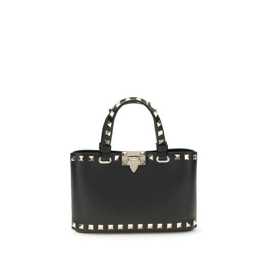 Valentino Garavani Rockstud Black Leather Handbag