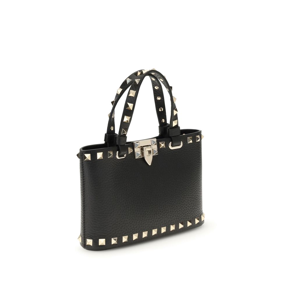 Valentino Garavani Rockstud Black Leather Handbag