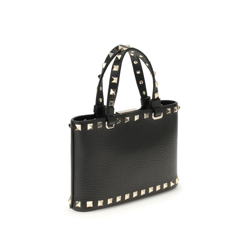 Valentino Garavani Rockstud Black Leather Handbag