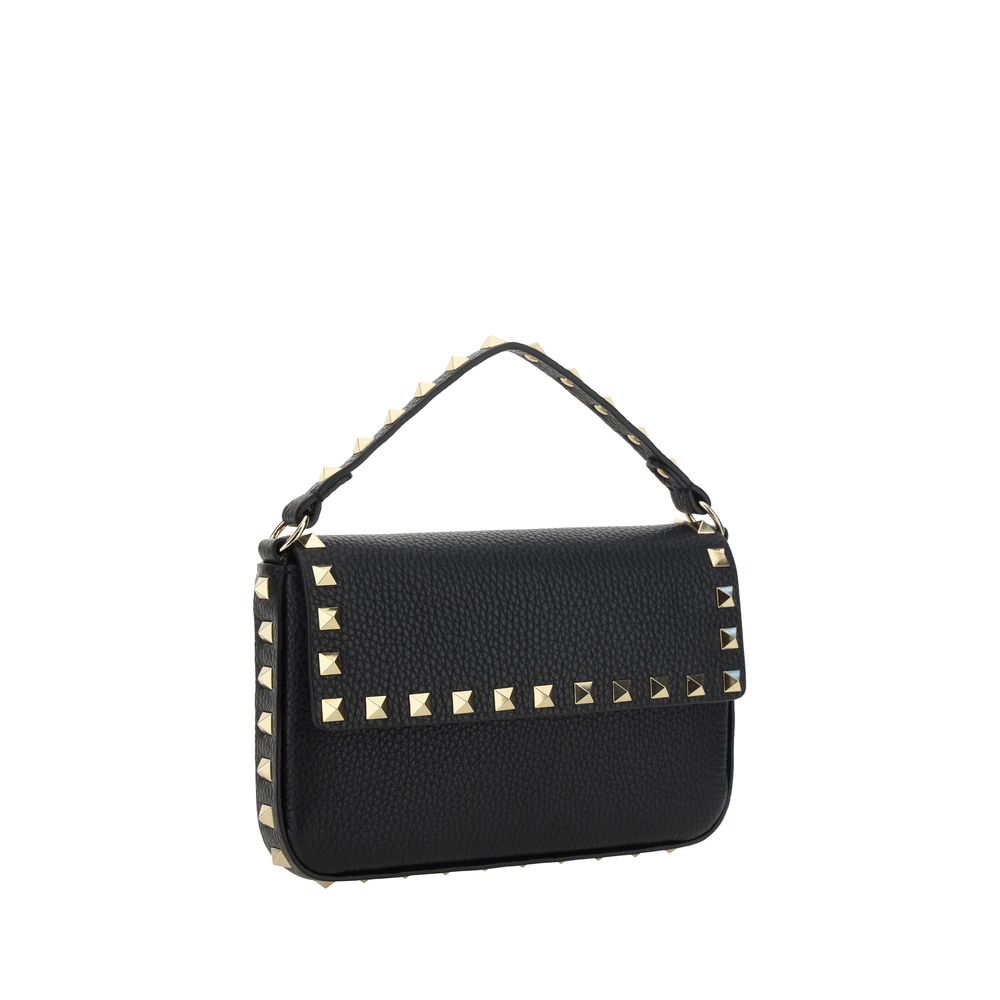 Valentino Garavani Black Leather Shoulder Bag