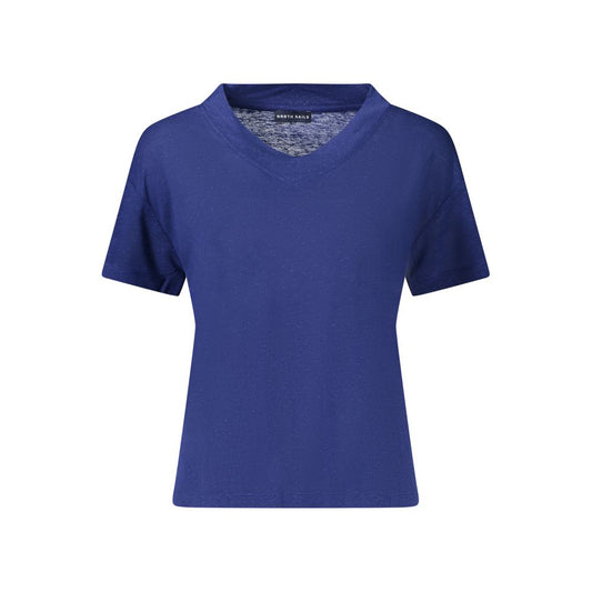 North Sails Blue Linen Women's T-Shirt