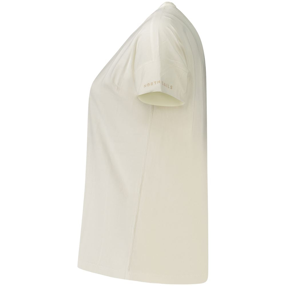 North Sails White Cotton Women's T-Shirt