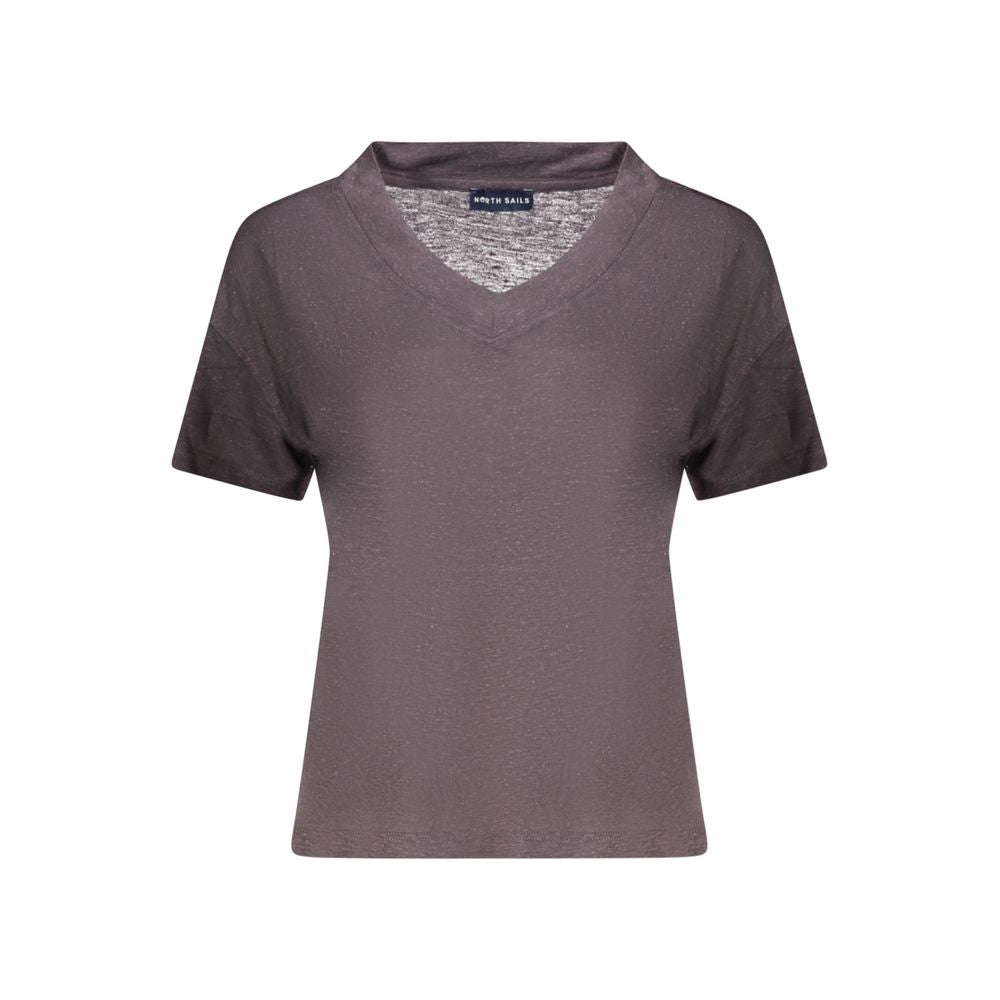 North Sails Gray Linen Women's T-Shirt