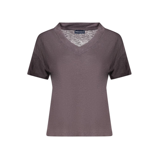 North Sails Gray Linen Women's T-Shirt