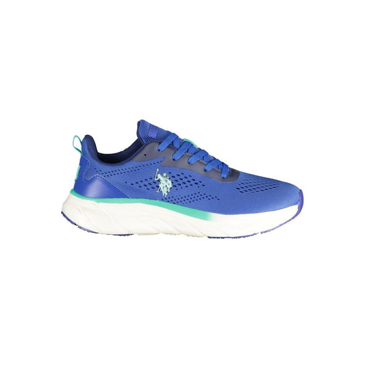 U.S. POLO ASSN. Blauer Herren-Sneaker aus Polyurethan