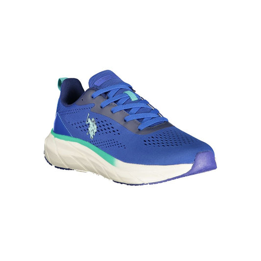 U.S. POLO ASSN. Blauer Herren-Sneaker aus Polyurethan