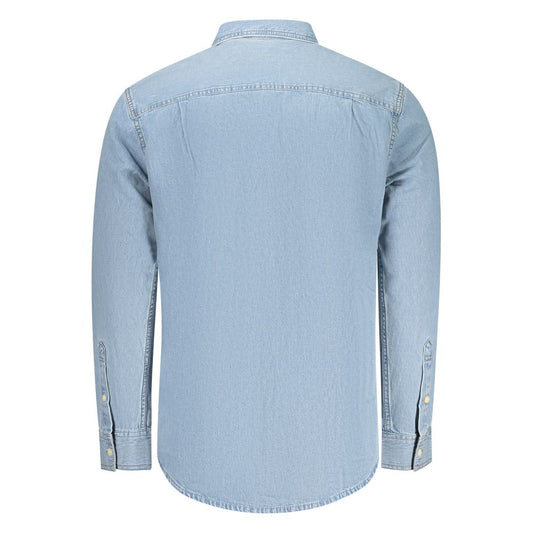 Calvin Klein Azzurro Cotton Men's Shirt
