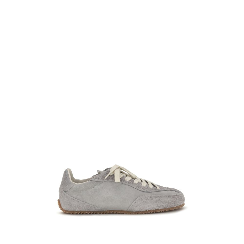 Axel Arigato Graue Kalbsleder-Sneaker "Bos Taurus"