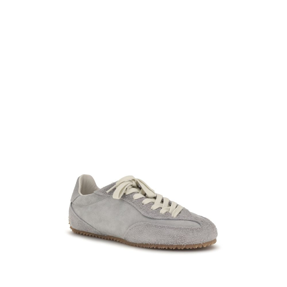 Axel Arigato Graue Kalbsleder-Sneaker "Bos Taurus"