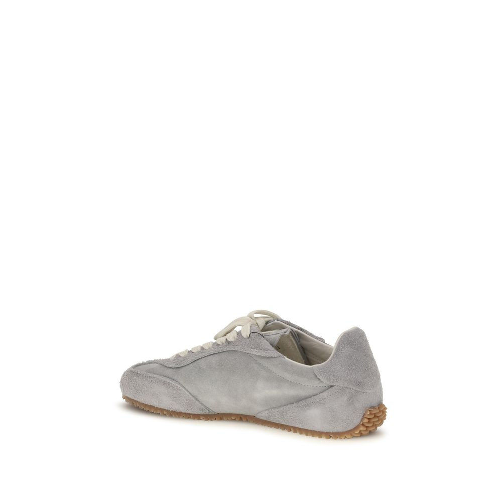Axel Arigato Graue Kalbsleder-Sneaker "Bos Taurus"