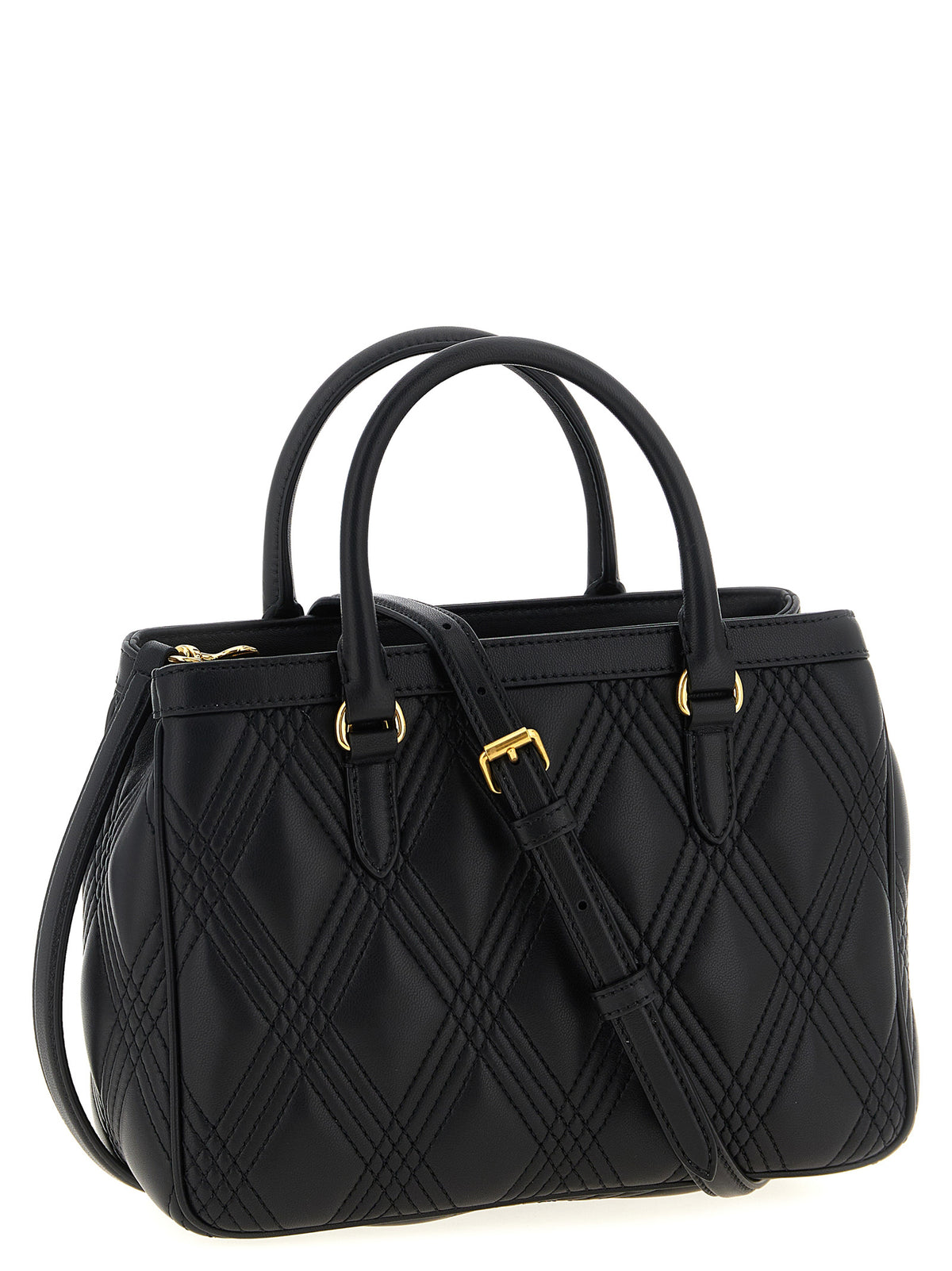 Valentino Garavani Quiltie 67 Black Leather Handbag