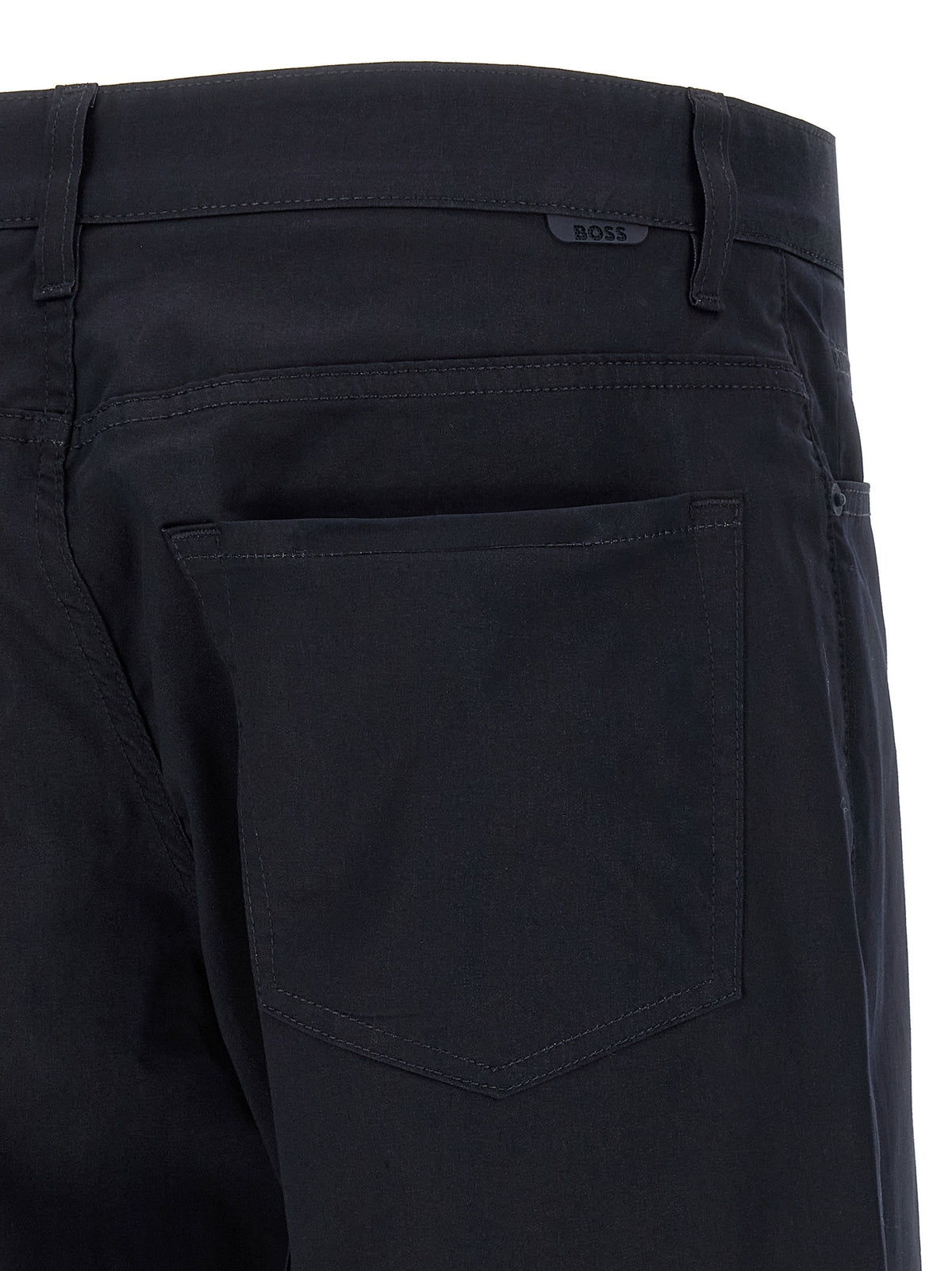 Hugo Boss Re Maine Blue Cotton Casual Trousers