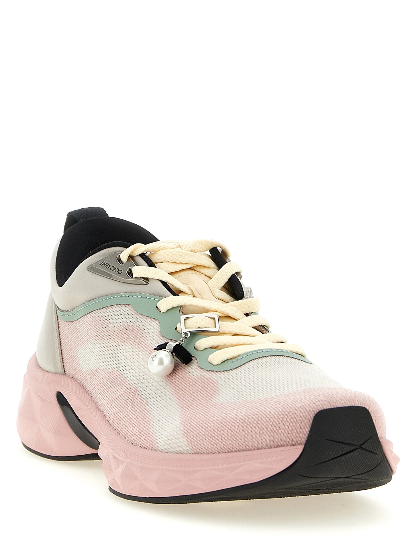 Jimmy Choo Multicolor Tencel Athletic Sneakers
