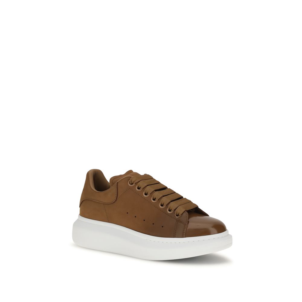 Alexander McQueen Braune Kalbsleder Bos Taurus Chunky Sneakers