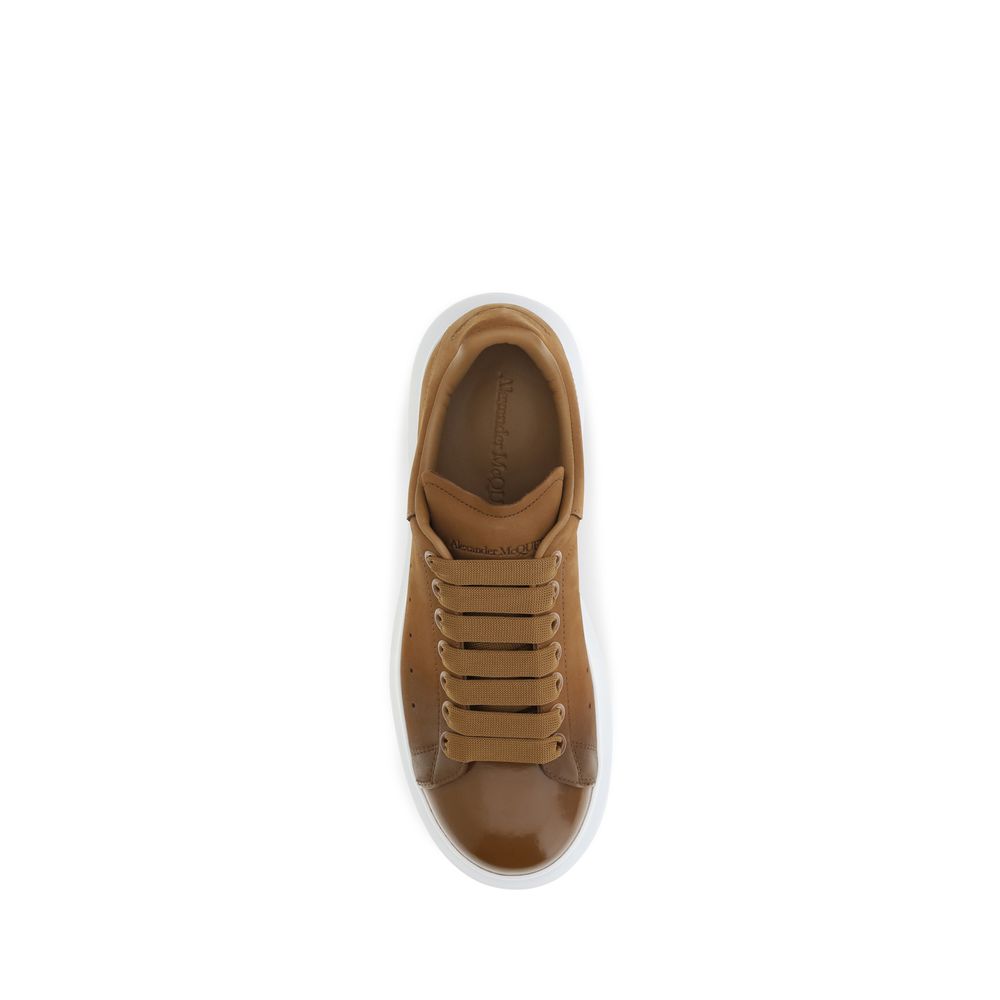 Alexander McQueen Braune Kalbsleder Bos Taurus Chunky Sneakers