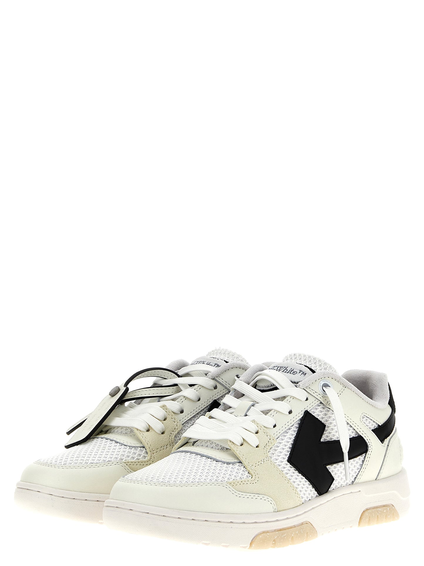 Off-White Bicolor-Sportschuhe aus Rindsleder
