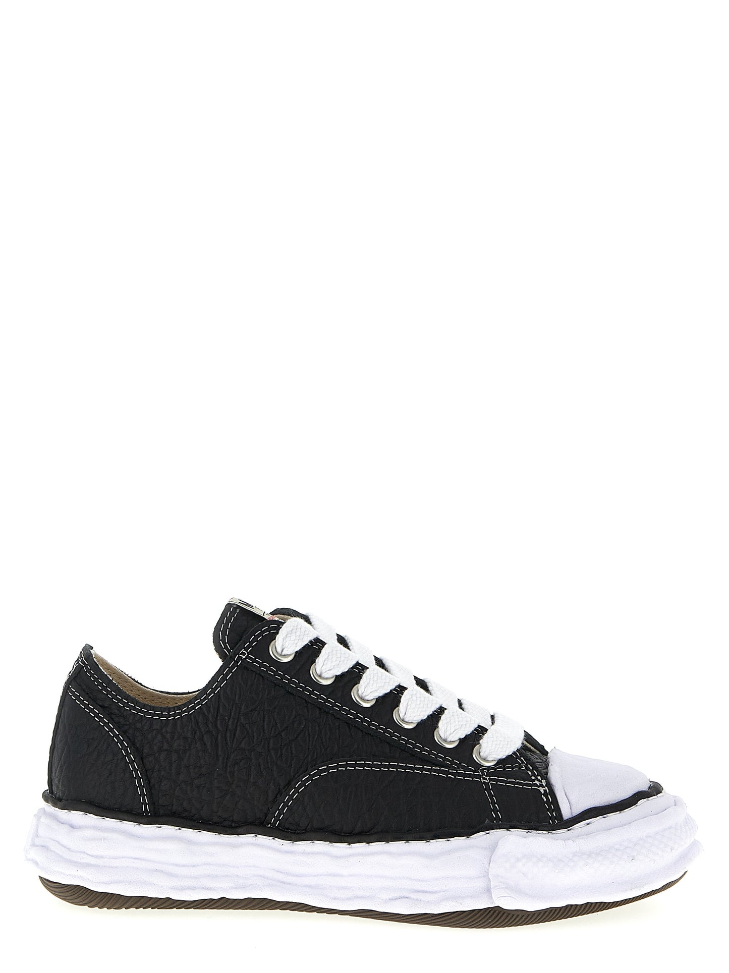 Maison Mihara Yasuhiro Zweifarbige Sneakers aus Rindsleder