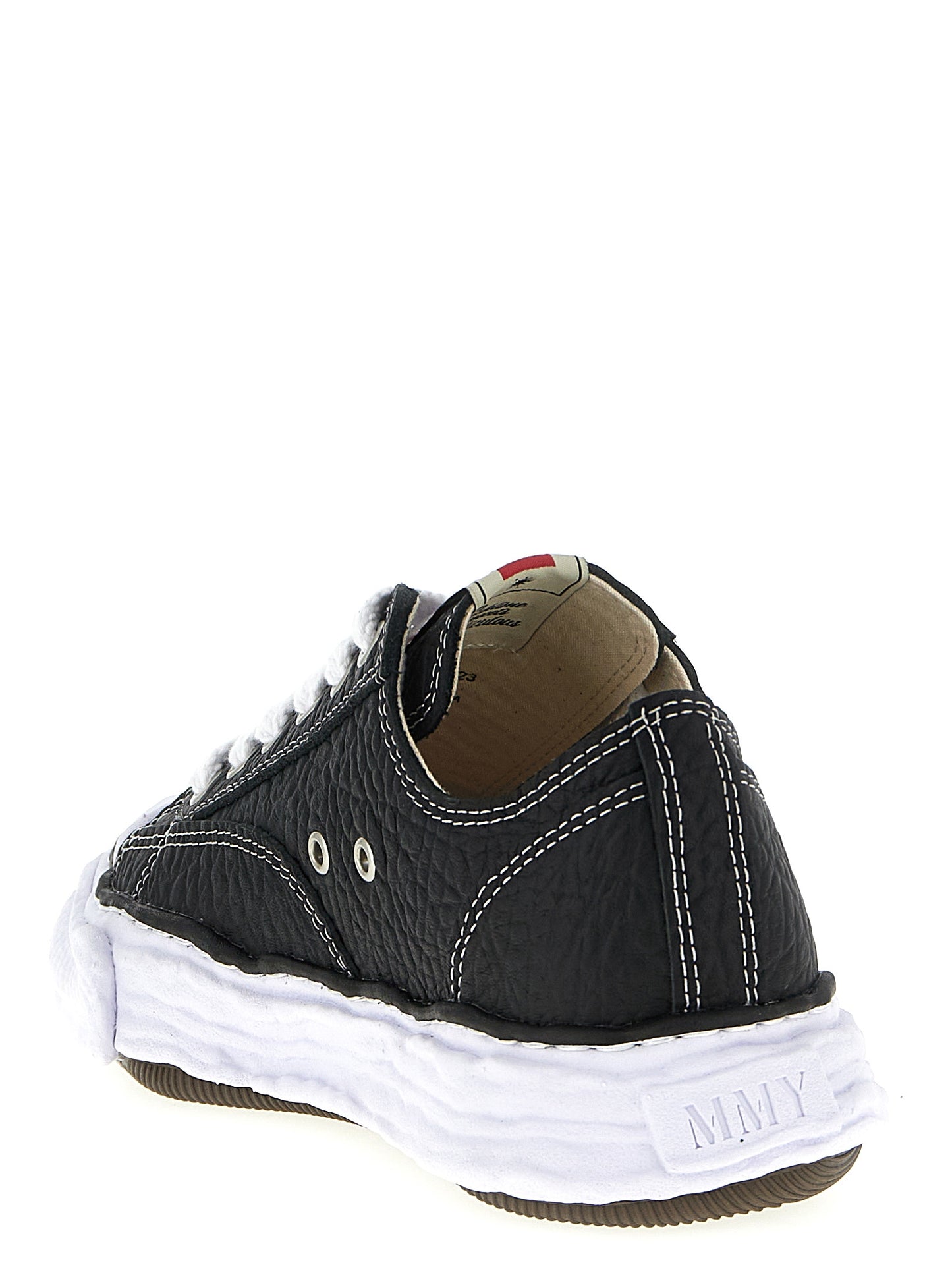 Maison Mihara Yasuhiro Zweifarbige Sneakers aus Rindsleder