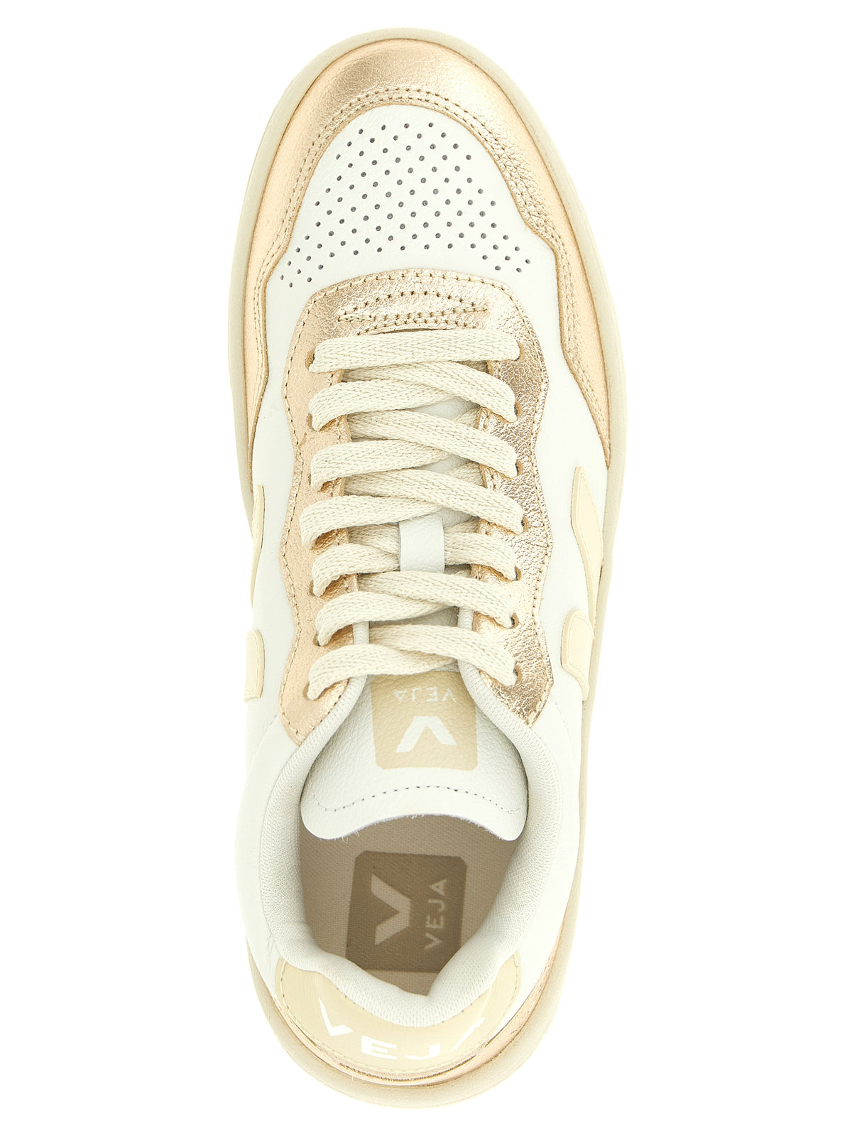 Veja Gold Echtleder-Sneaker mit niedrigem Schaft