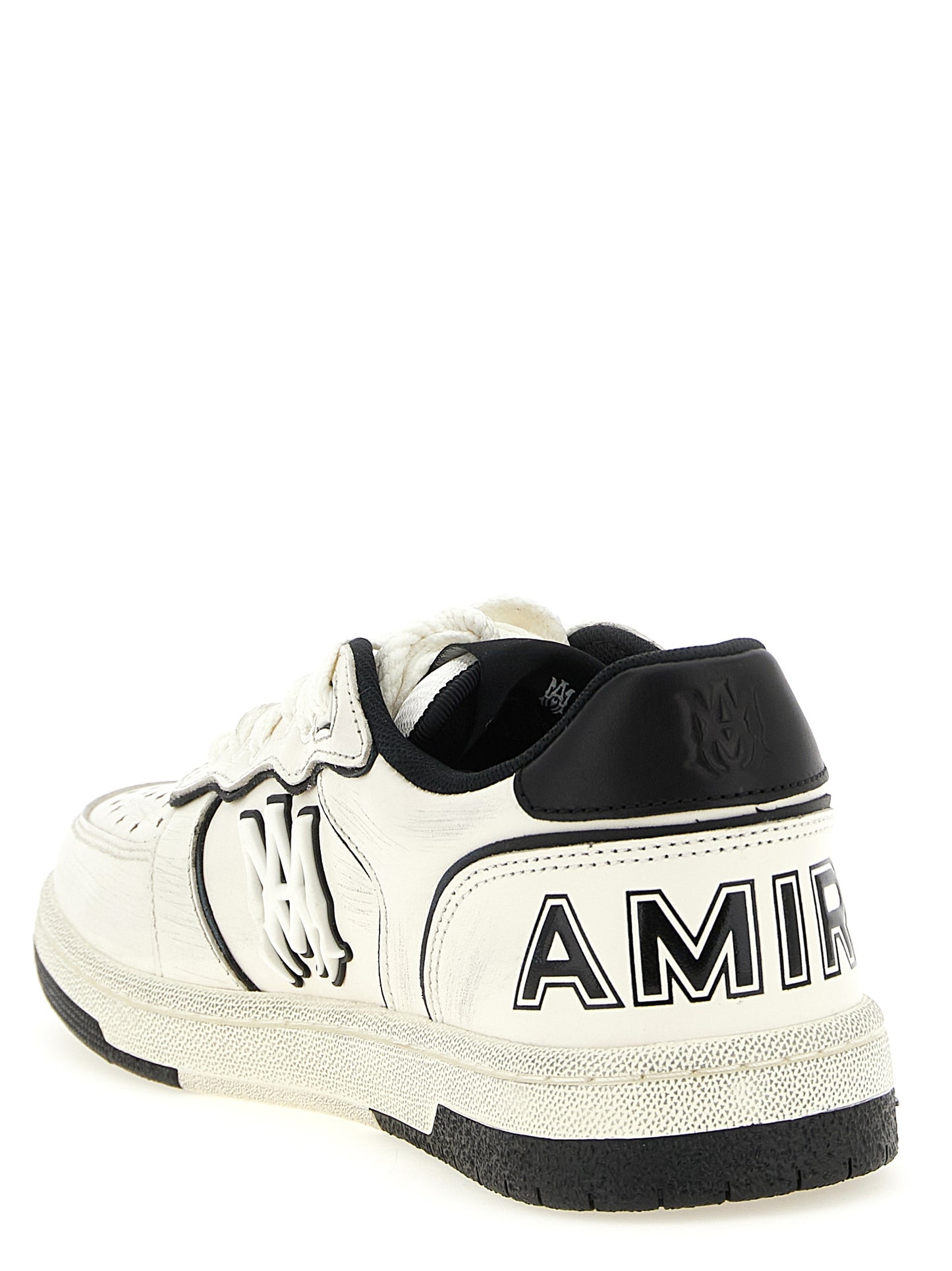 Amiri zweifarbige Low-Top-Sneakers aus Rindsleder