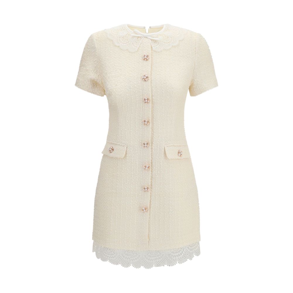 Self-Portrait Beige Casual Dress