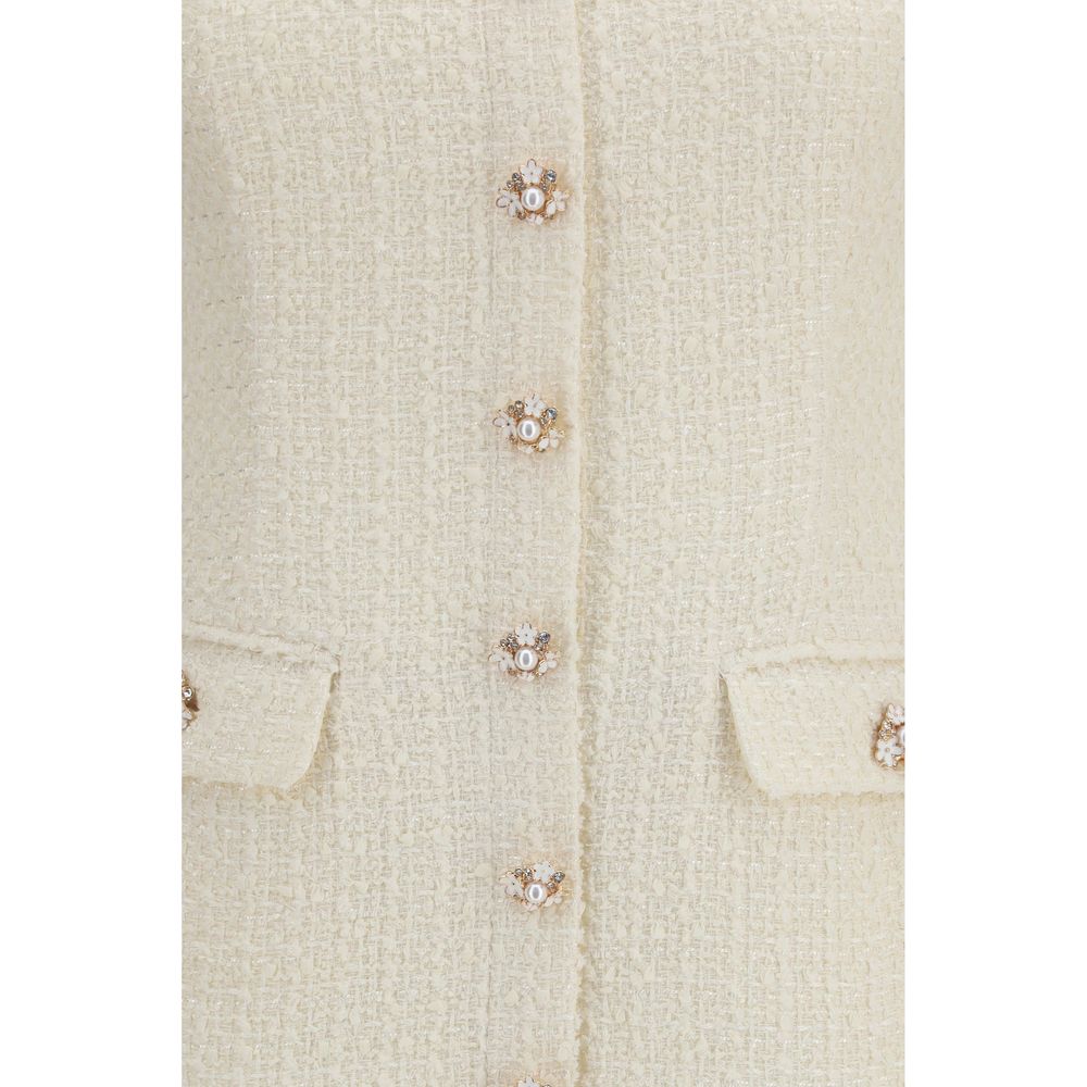 Self-Portrait Beige Casual Dress
