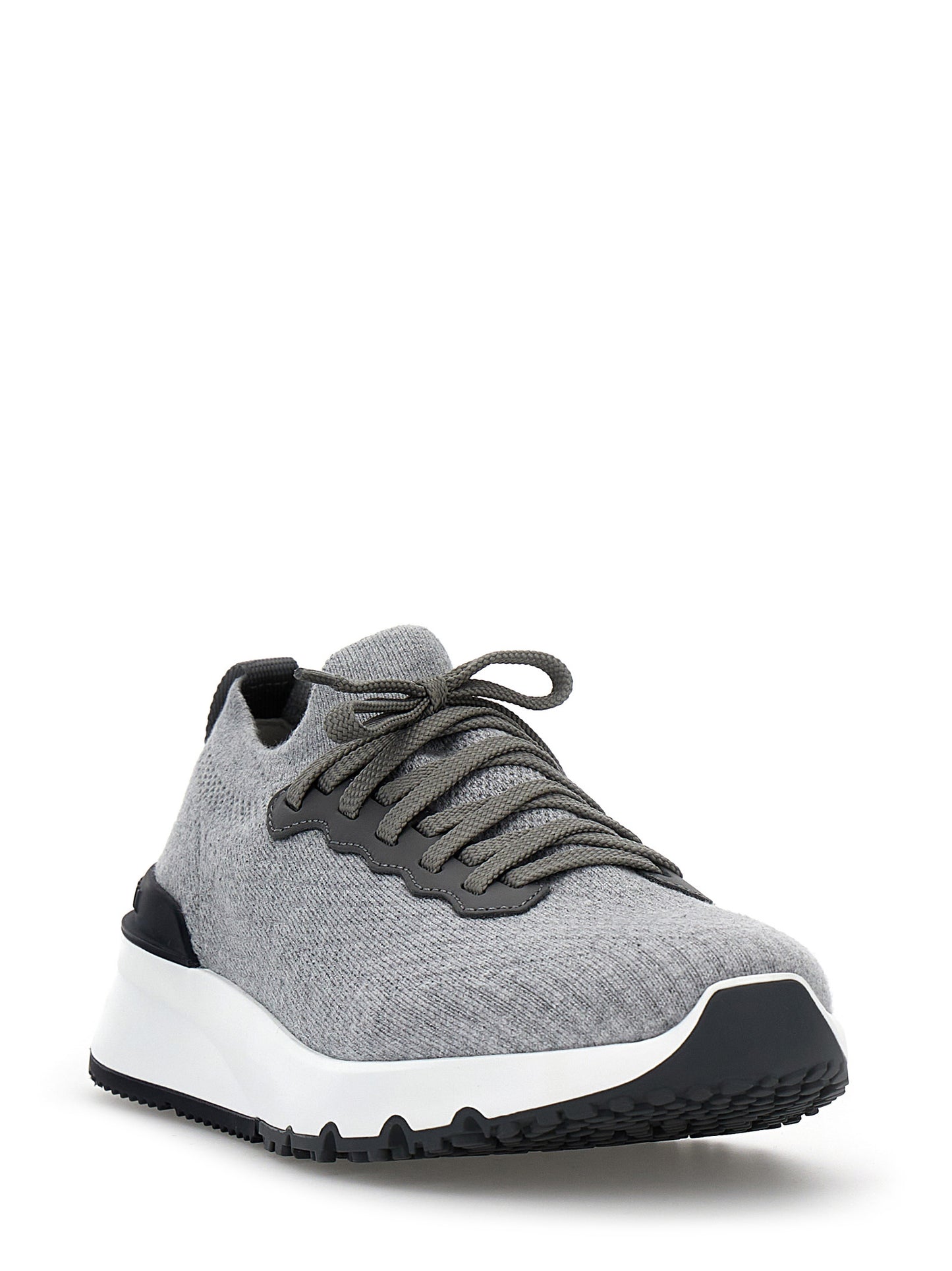 Brunello Cucinelli Grau Baumwolle Sportliche Sneaker