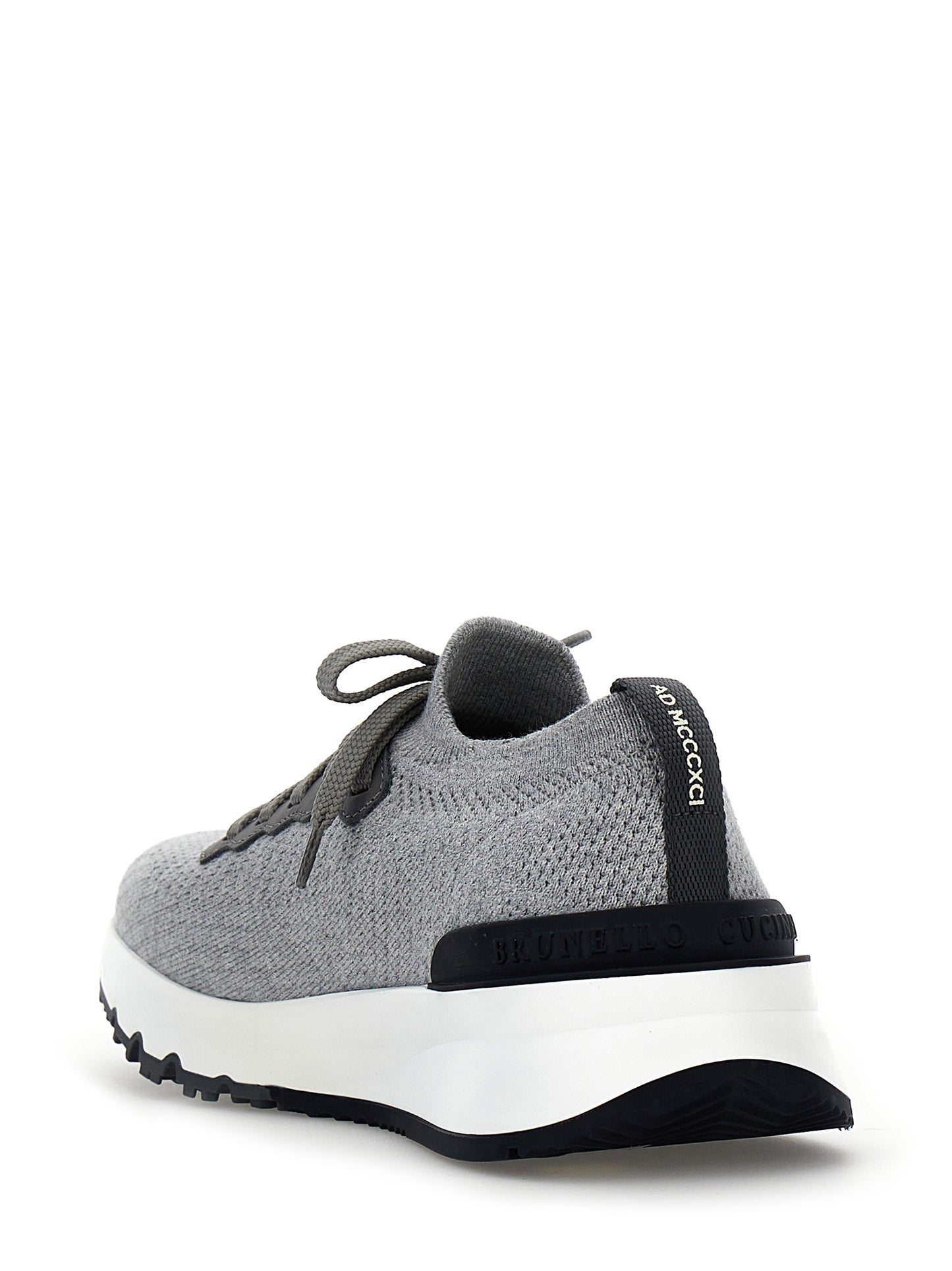 Brunello Cucinelli Grau Baumwolle Sportliche Sneaker