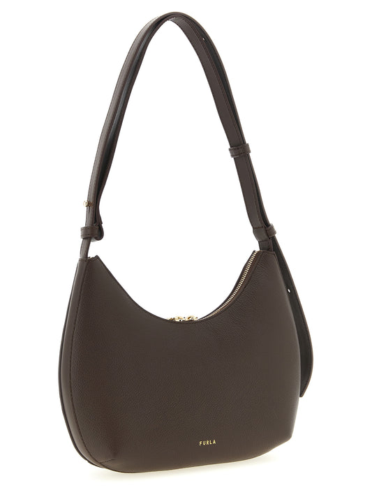 Furla Goccia Brown Leather Handbag