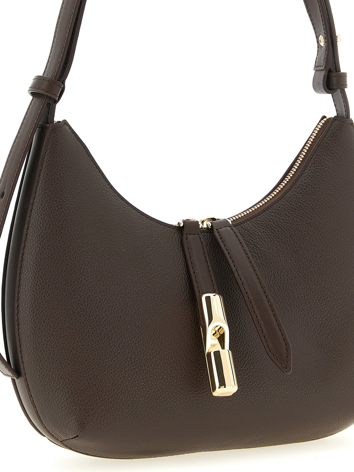 Furla Goccia Brown Leather Handbag