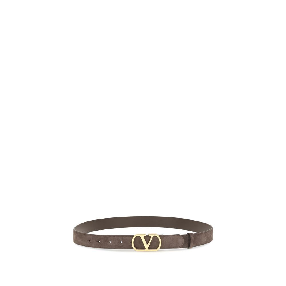 Valentino Garavani Brown Calf Leather Belt