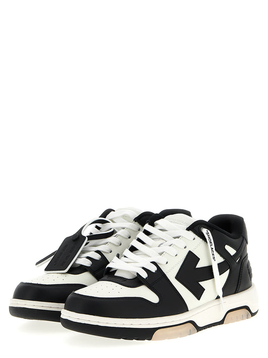 Off-White Bicolor Leather Low Top Sneakers
