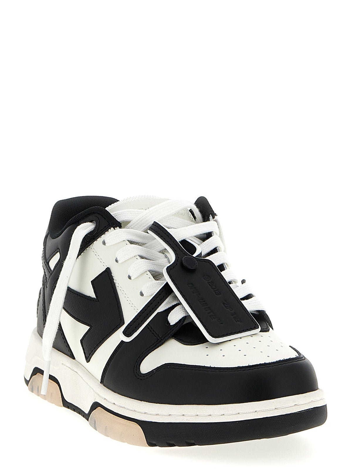 Off-White Bicolor Leather Low Top Sneakers