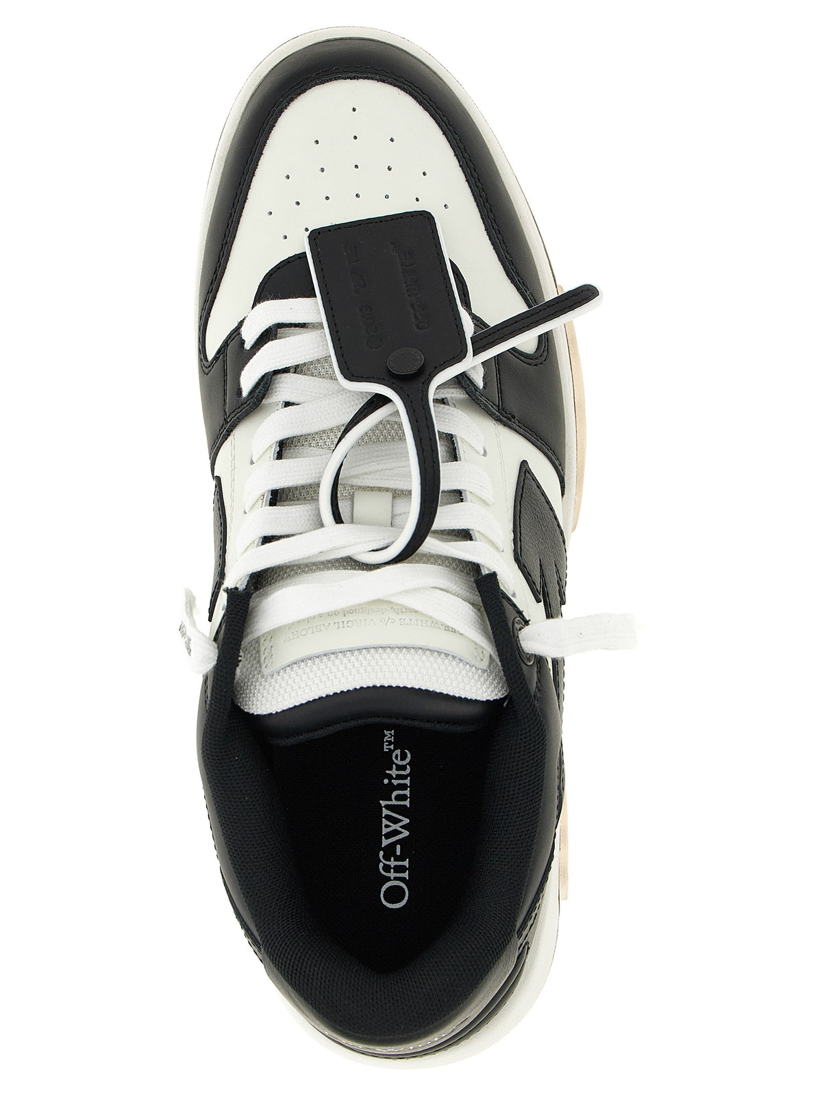 Off-White Bicolor Leather Low Top Sneakers