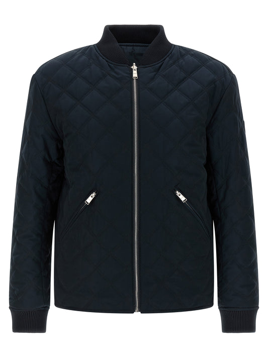 Hugo Boss Blue Polyester Shell Jacket