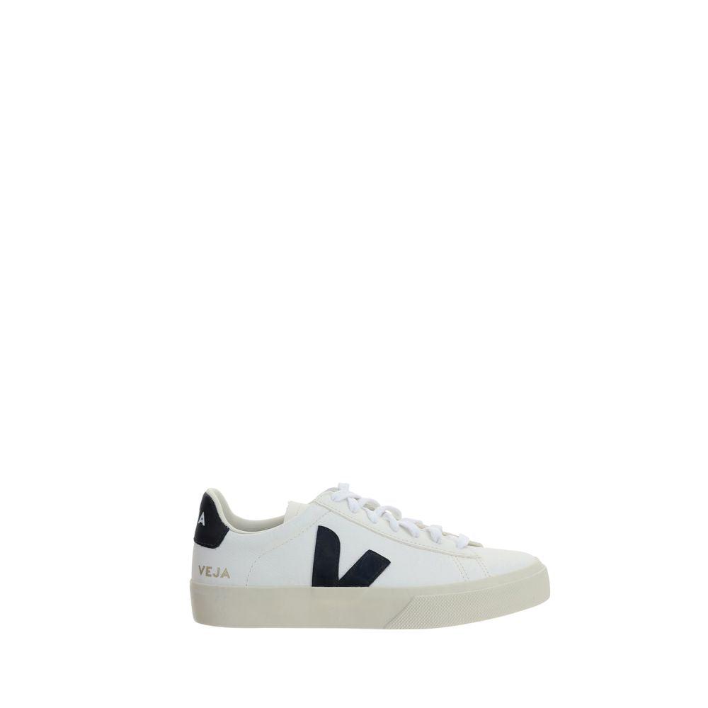 Veja White Calf Leather Low Top Sneakers
