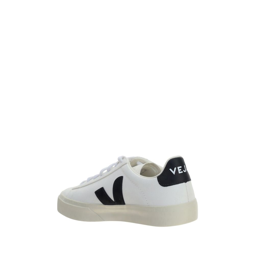 Veja White Calf Leather Low Top Sneakers
