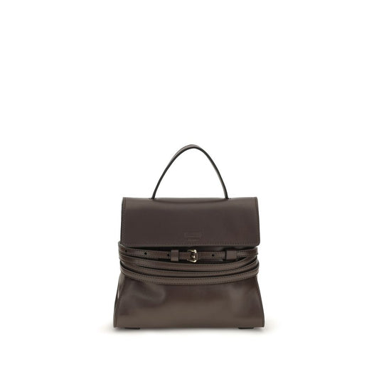 Moschino Handtasche aus braunem Ziegenleder