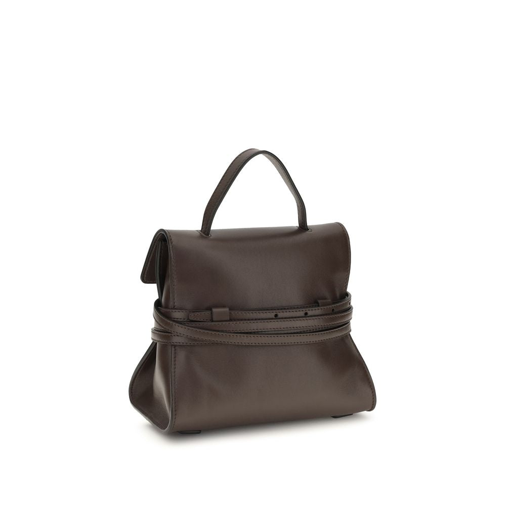 Moschino Handtasche aus braunem Ziegenleder